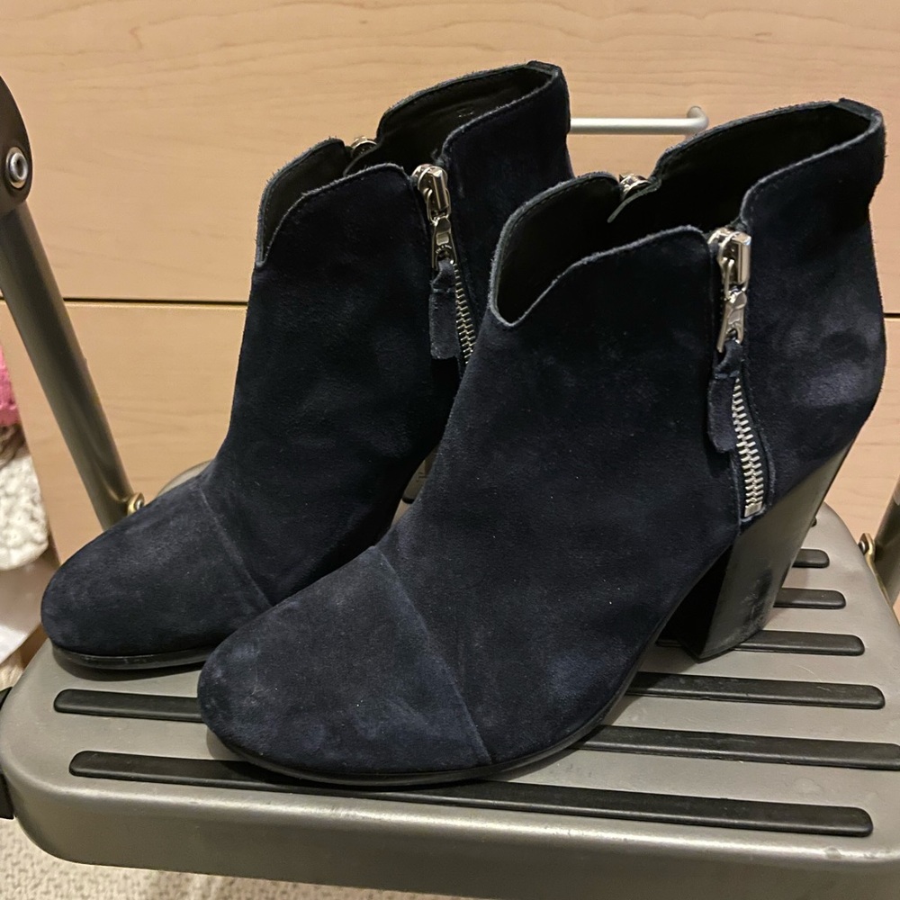 Rag & Bone Newbury Navy Suede Booties